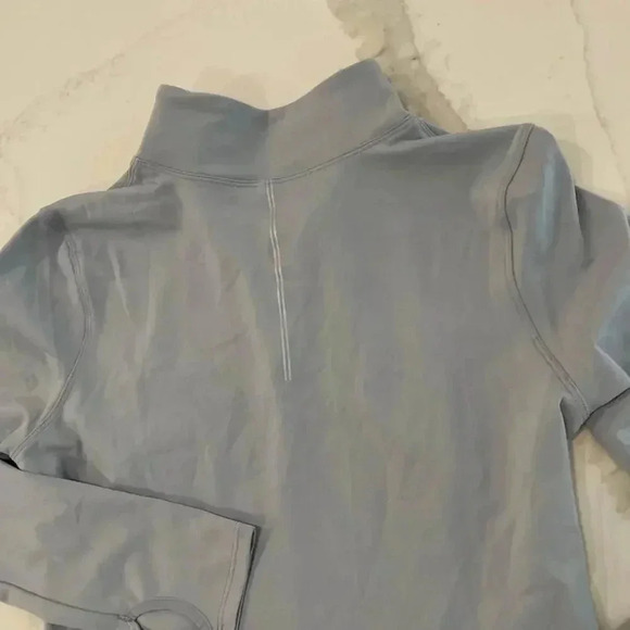 Yogalicious Lux Pullover QuarterZip Crop Activewear LongSleeve Top Womens Medium - Picture 7 of 7